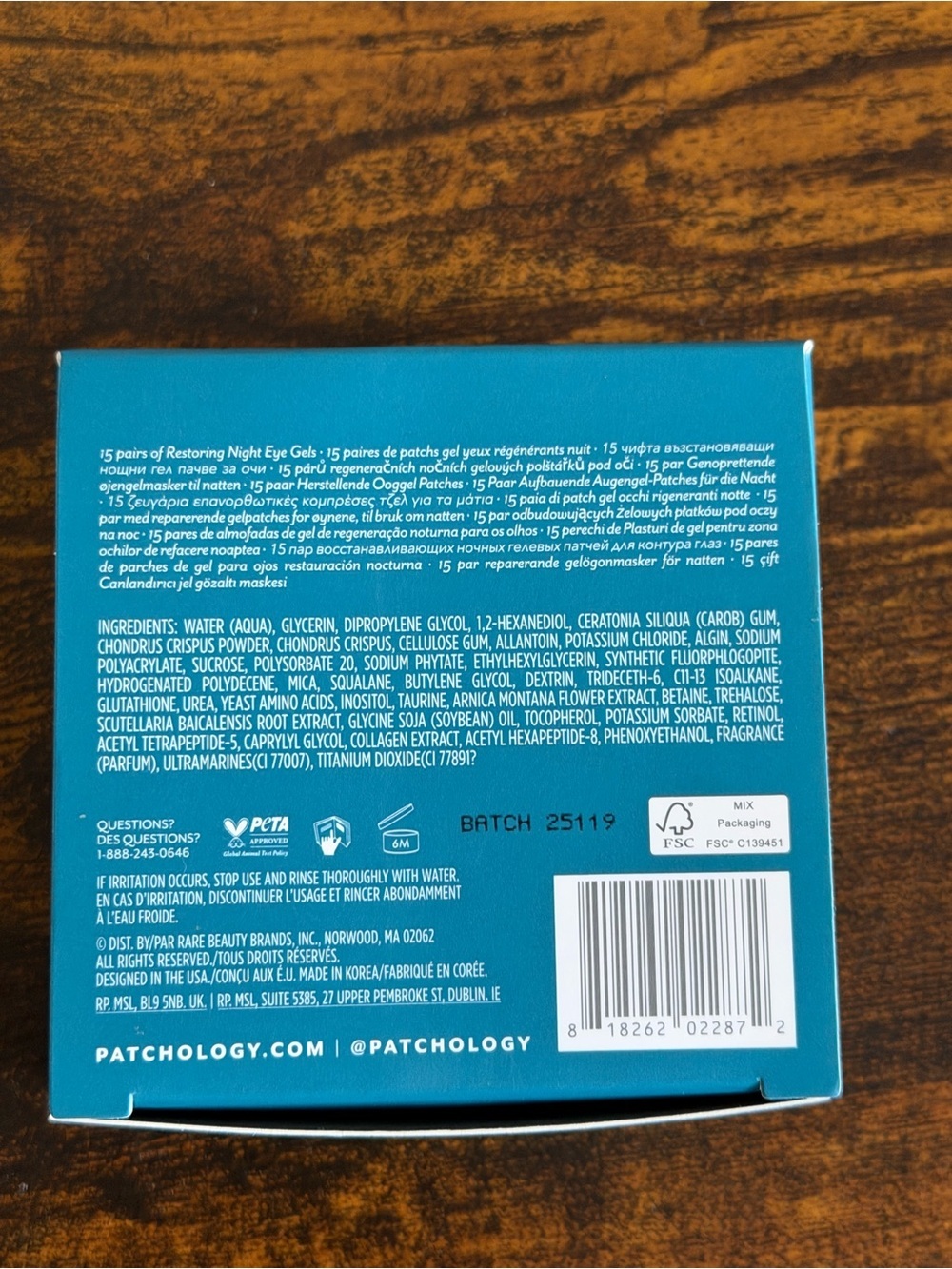 Patchology FlashPatch Restoring Night Eye Gels 15 Pairs Retinol Peptides- New - Picture 4 of 9